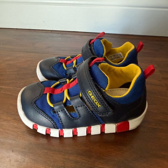 Geox Lepidoo Blue and Red Sneakers Aesthetic Sporty Design-Size 8 - Picture 3 of 13